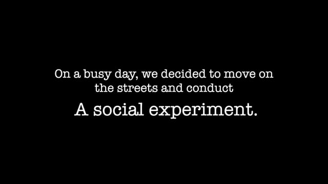 Social Experiment for JK Wall Maxx